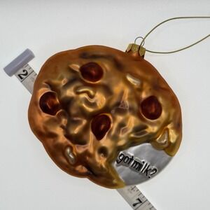 VTG Got Milk? Cookie Ornament - Mouth Blown Glass - Rare Advertising Collectible